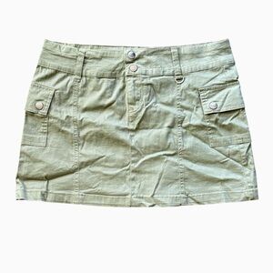 Streetwear Society Khaki Mini Skirt Size Small